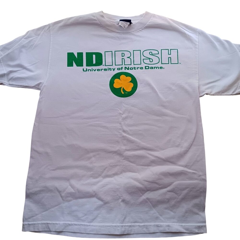 Small T-shirt University Of Notre Dame ND Irish White Champs Sports